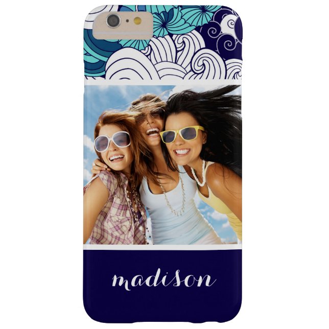Funda De Case-Mate Para iPhone Funky Seashell Pattern | Su foto y nombre (Reverso)