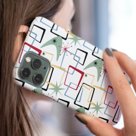 Funda Para iPhone 15 Funky Starburst Boomerang Squares a Mediados del S