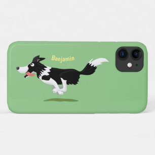 Funda Para iPhone 11 Funny Border Collie perro corriendo personalizado