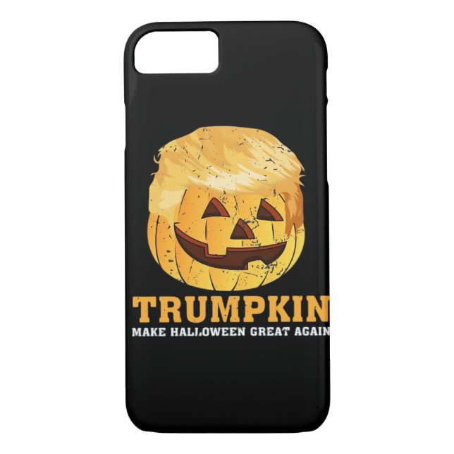 Funda De Case-Mate Para iPhone Funny Calabaza Trumpkin Halloween (Reverso)