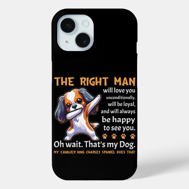 Funda De Case-Mate Para iPhone Funny Cavalier King Charles Spaniel Dog (Reverso )