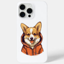 Funny Corgi Usando Hoodie