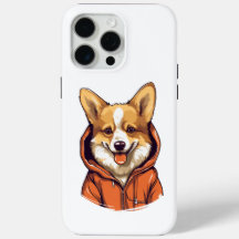 Funny Corgi Usando Hoodie