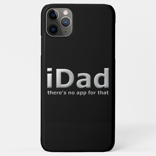 Funda De Case-Mate Para iPhone Funny Dad Phone App Chiste en negro (Reverso)