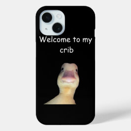 Funda Para iPhone 15 Funny Duck Meme – “Welcome to My Crib” Cute Animal