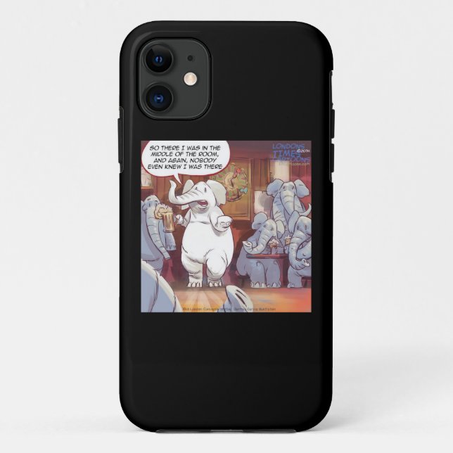 Funda De Case-Mate Para iPhone Funny Elephant Blanco iPhone 5 Funda (Reverso)