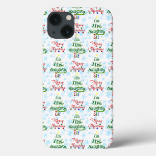 Funda Para iPhone 13 Funny Feliz Navidad navideña Naughty Elf