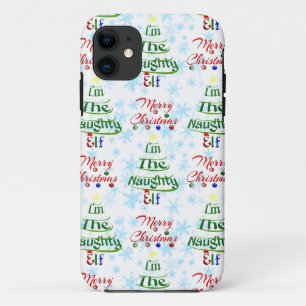Funda Para iPhone 11 Funny Feliz Navidad navideña Naughty Elf