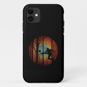 FUNDA PARA iPhone 11 FUNNY FÚTBOL EN EL BOSQUE DE MADERA