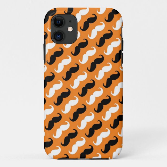 Funda De Case-Mate Para iPhone Funny Girly Mustache 3 (Reverso)