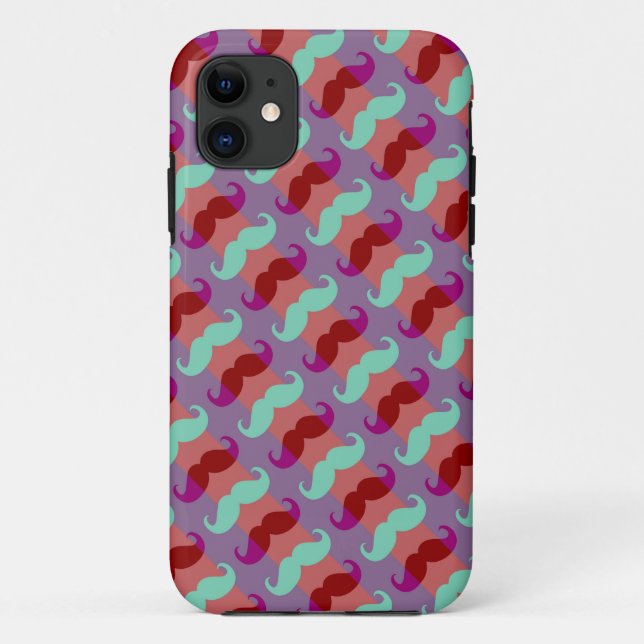 Funda De Case-Mate Para iPhone Funny Girly Mustache 6 (Reverso)