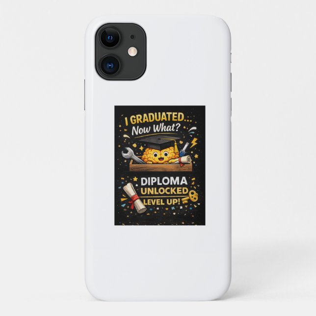 Funda De Case-Mate Para iPhone Funny Graduation Shirt – I Graduated Now What (Reverso)