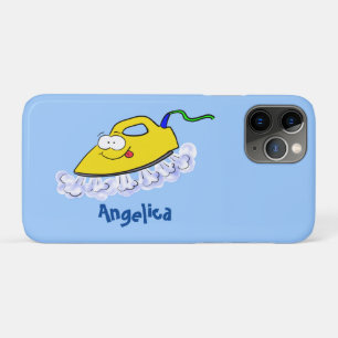 Funda Para iPhone 11 Pro Funny ilustracion de lavandería de hierro personal