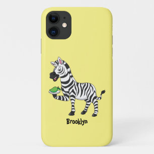 Funda Para iPhone 11 Funny ilustracion de personalizado de cebra