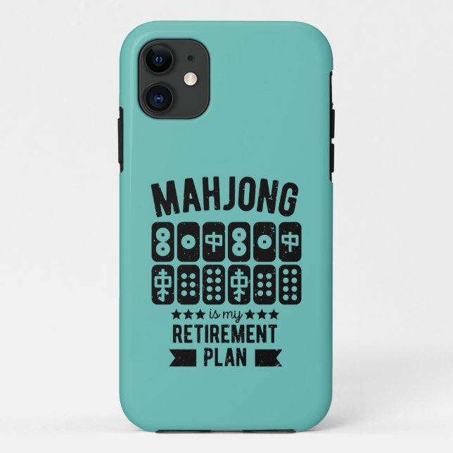 Funda De Case-Mate Para iPhone Funny Mahjong (Reverso)