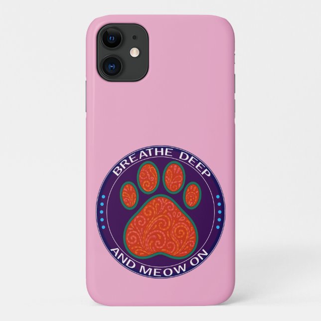 Funda De Case-Mate Para iPhone funny paw design (Reverso)