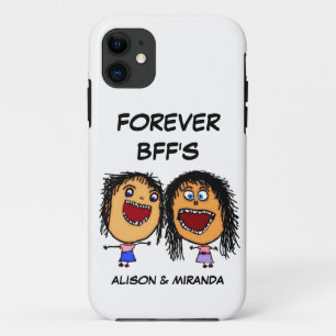 Funda Para iPhone 11 Funny Personalizado Best Friends BFF's