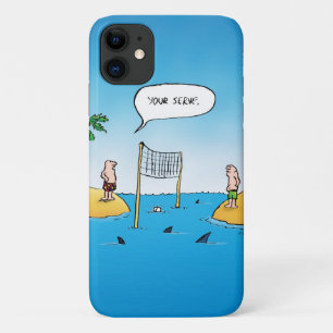 Funda Para iPhone 11 Funny Personalizado de voleibol de tiburones