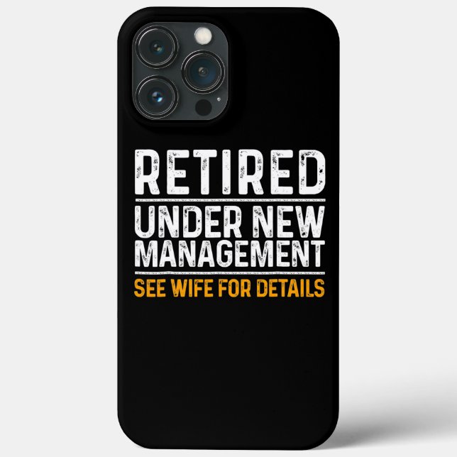 Funda De Case-Mate Para iPhone Funny Retirement Design Hombres Papá Retirando Fie (Reverso )