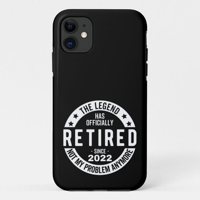 Funda De Case-Mate Para iPhone funny retirement, retired, retired firefighter, re (Reverso)