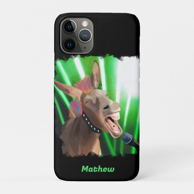 Funda De Case-Mate Para iPhone Funny Rockstar Donkey (Reverso)