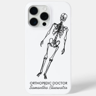 Funda Para iPhone 15 Pro Max Funny Skeleton médico ortopédico esculpiendo hueso