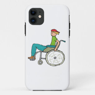 Funda Para iPhone 11 Funny Speedy Whechair User