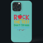 Funda Para iPhone 13 Pro Max Funny Teacher Rock The Test Don't Stress Just Do<br><div class="desc">Funny Teacher Rock The Test Don't Stress Just Do Best Gift. Perfect gift for your dad,  mom,  papa,  men,  women,  friend and family members on Thanksgiving Day,  Christmas Day,  Mothers Day,  Fathers Day,  4th of July,  1776 Independent day,  Veterans Day,  Halloween Day,  Patrick's Day</div>