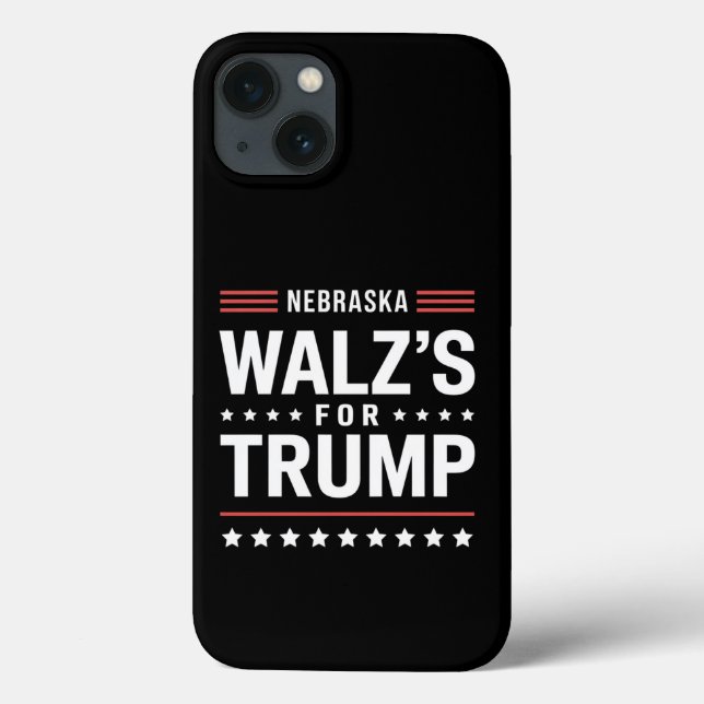 Funda De Case-Mate Para iPhone Funny Trump Vance Walz para Trump Nebraska (Reverso)