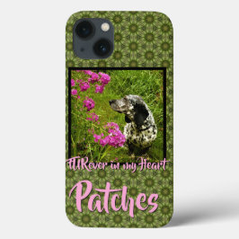 Funda Para iPhone 13 FURever In My Heart Green Pattern Mascota Template