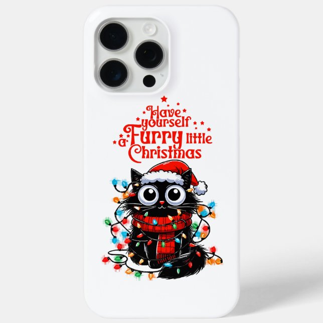 Funda De Case-Mate Para iPhone Furry Little Navidades (Reverso )