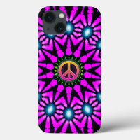 Fuschia Signo de paz de tinte