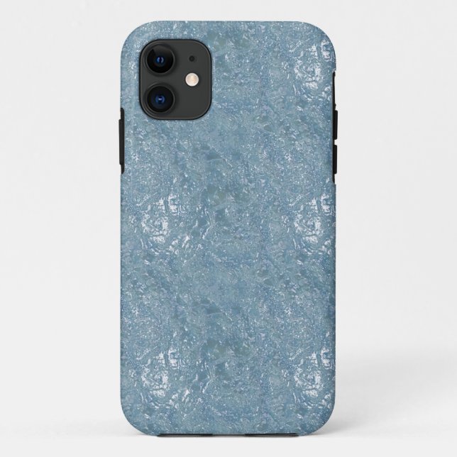 Funda De Case-Mate Para iPhone Fusión de hielo azul (Reverso)