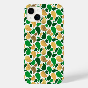 Funda Para iPhone 14 Plus De Case-Mate Fusión de patrón de Purpurina verde y dorado