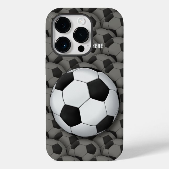 Funda De Case-Mate Para iPhone Fútbol deportivo Guay | Regalos de fútbol (Reverso )