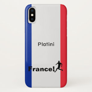 Funda Para iPhone X Fútbol Francia, personalizable