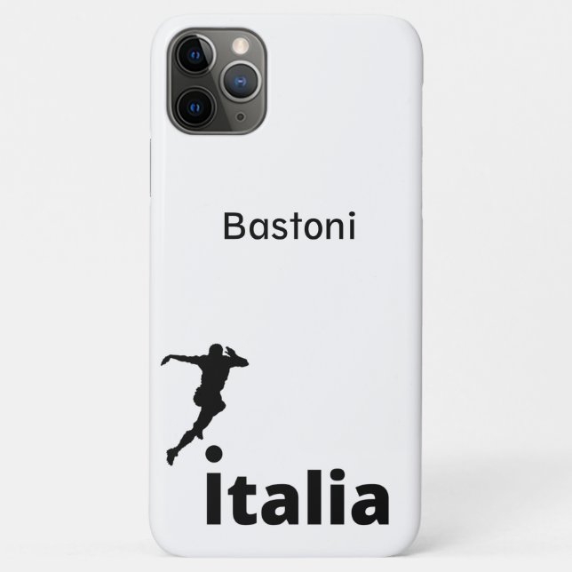 Funda De Case-Mate Para iPhone Fútbol Italia, personalizable (Reverso)