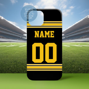 Funda Para iPhone 14 Plus De Case-Mate Fútbol Jersey Black Gold