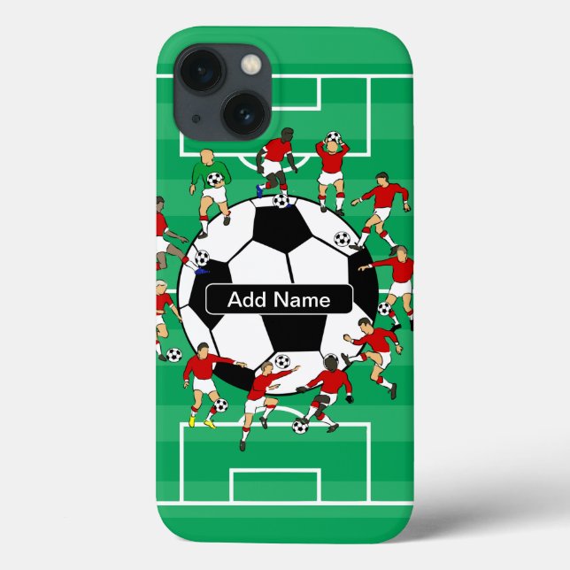 Funda De Case-Mate Para iPhone Fútbol personalizado (Reverso)