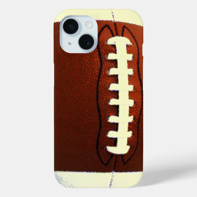 Funda De Case-Mate Para iPhone Fútbol retro (Reverso )