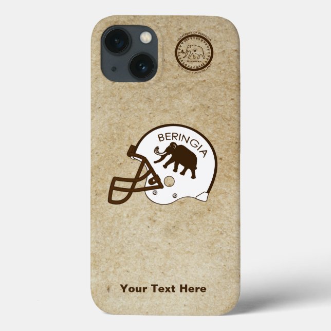 Funda De Case-Mate Para iPhone Fútbol Universidad de Beringia (Reverso)