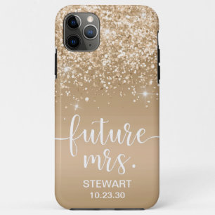 Funda Para iPhone 11 Pro Max Futura Sra. Estuche Glitter Gold Case-Mate para iP