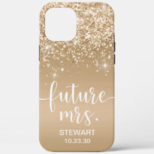 Futura Sra. Gold Glitter Case-Mate Funda para iPho