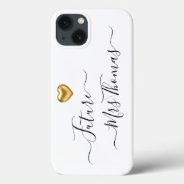 Funda Para iPhone 13 Futura Sra. Gold Heart