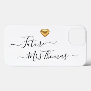 Funda Para iPhone 13 Futura Sra. Gold Heart