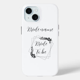 Funda Para iPhone 15 "Futura Sra. [Nombre personalizable]" Prometida