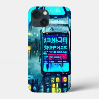 Funda Para iPhone 13 Mini Futurista Cyberpunk Steampunk Flip Phone