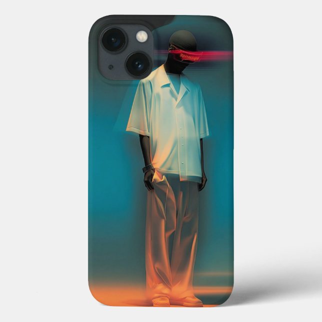 Funda De Case-Mate Para iPhone Futuristic Vision: Cyberpunk Neon Case (Reverso)