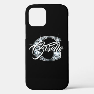 Funda Para iPhone 12 Pro G Faux Diamond Bling Monograma