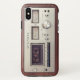 Funda De Case-Mate Para iPhone Gabinete de madera de grabadora estéreo retro Tech (Reverso)